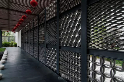 仿古金屬瓦酒店裝飾 仿古金屬瓦酒店裝飾